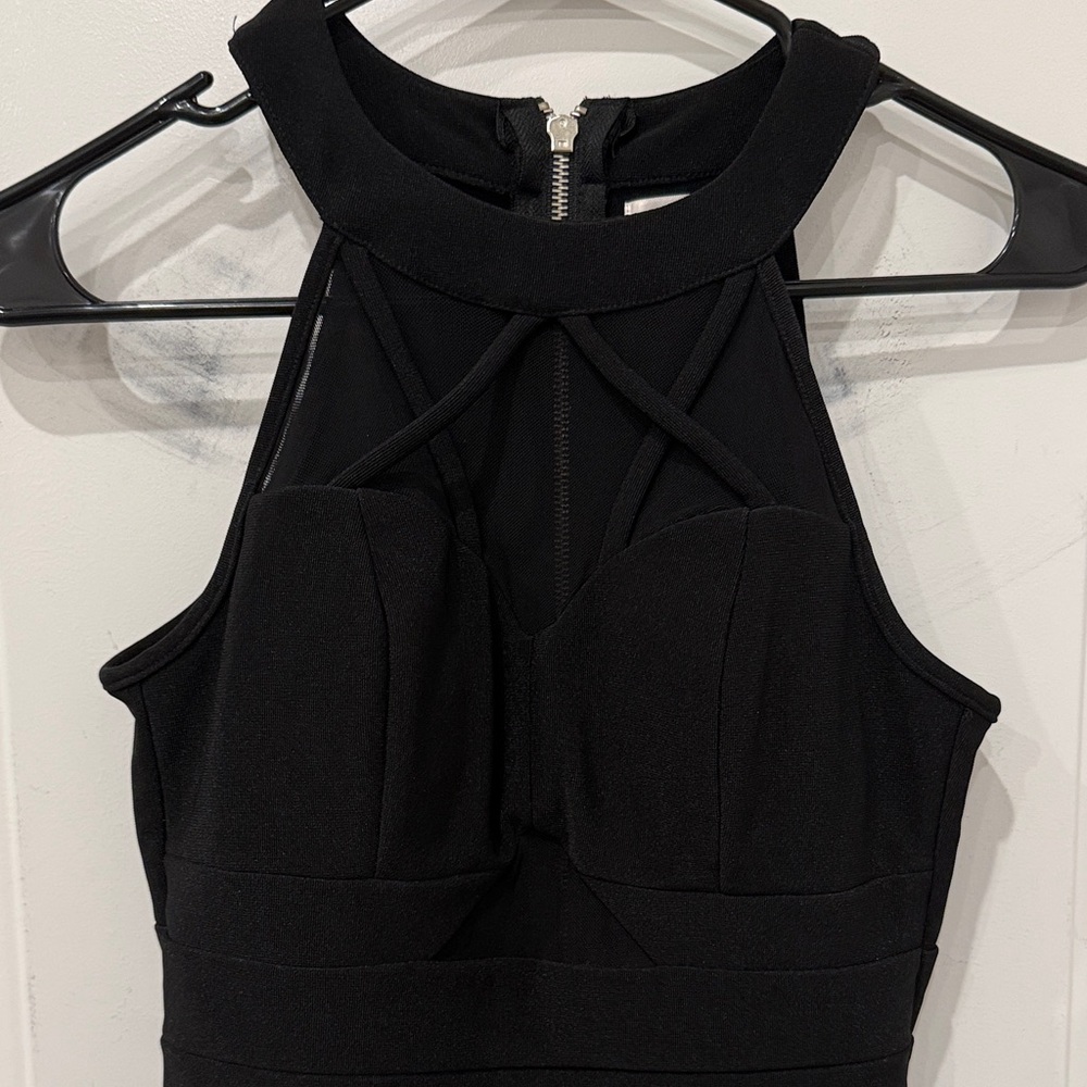 Emerald Sundae Black Midi Dress